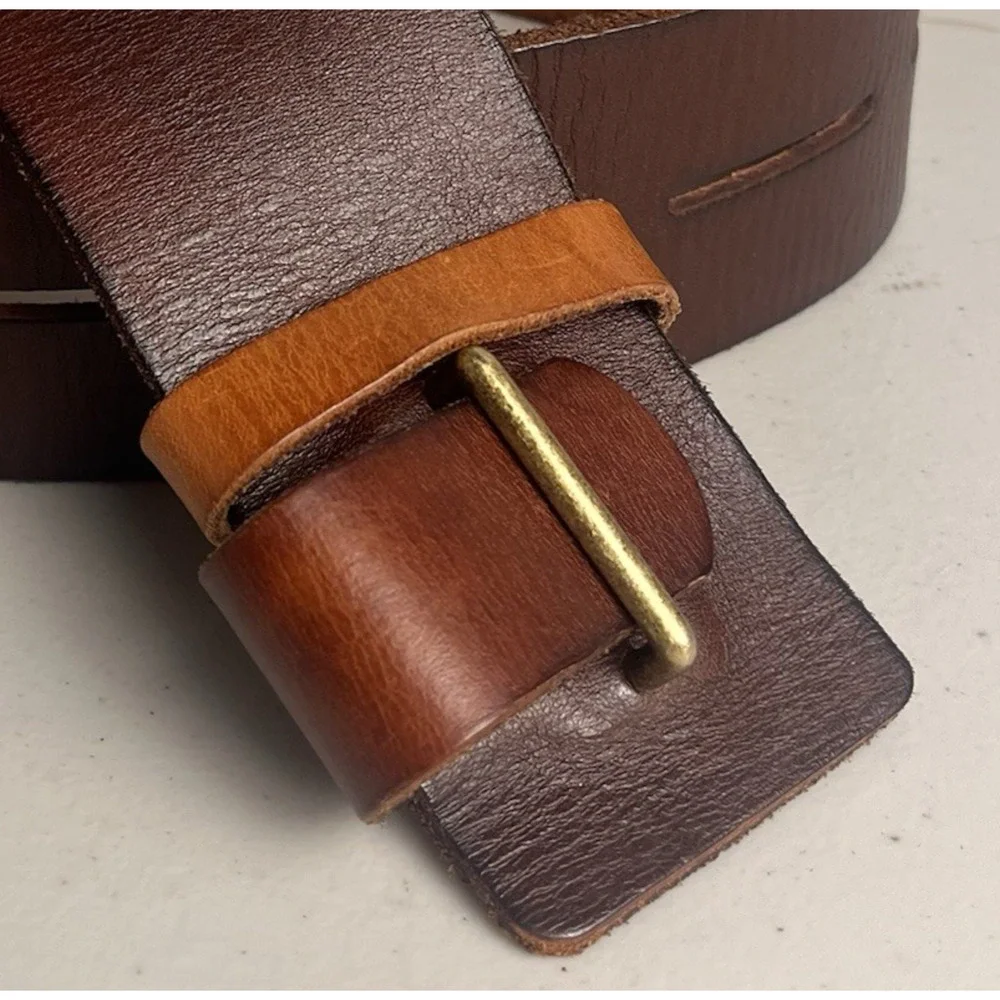 CAbi Here or There Leather Belt Brown 2